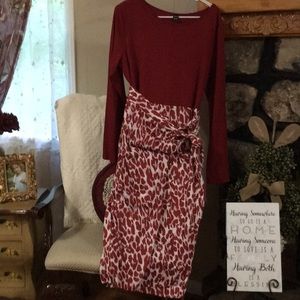 Women’s fake wrap dress